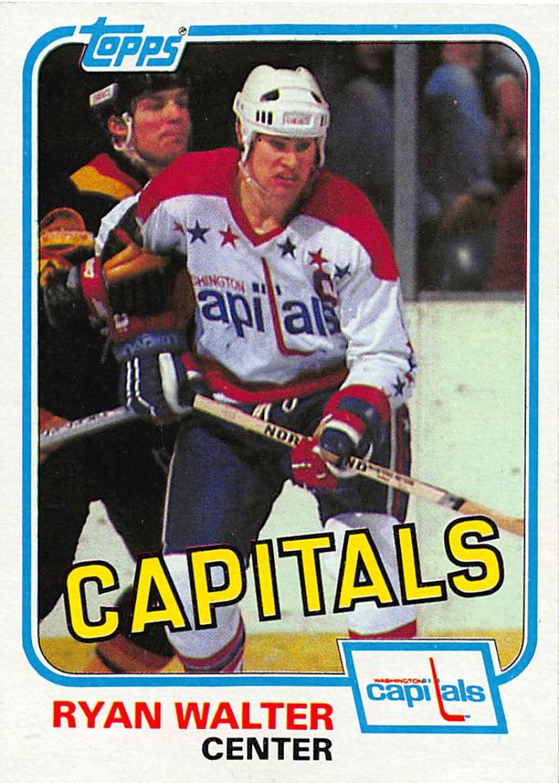 1981-82 Topps #E122 Ryan Walter NM-MT Hockey NHL Capitals Image 1