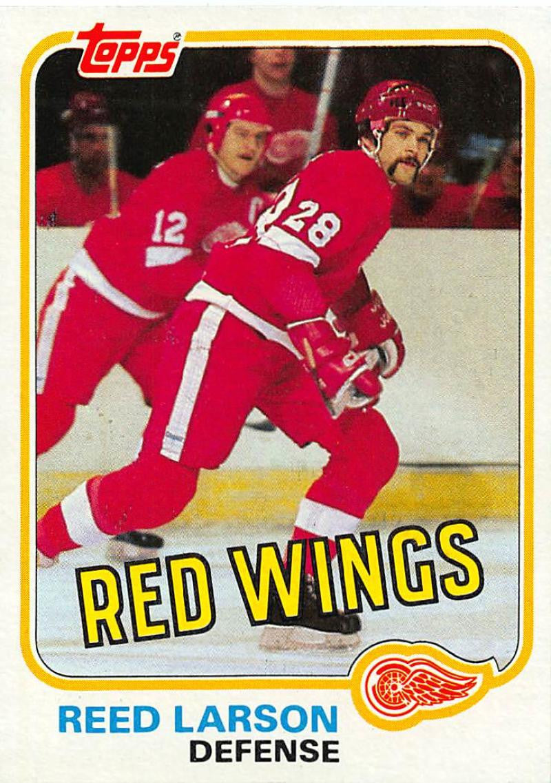 1981-82 Topps #W92 Reed Larson NM-MT Hockey NHL Red Wings