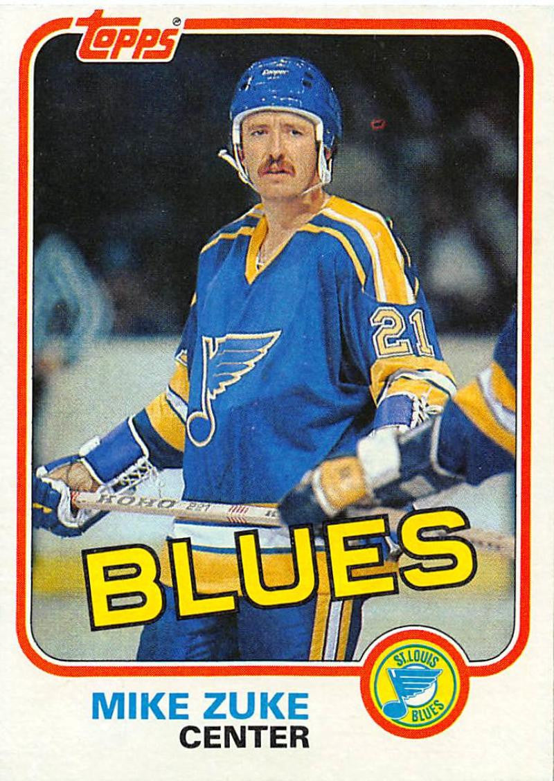 1981-82 Topps #W124 Mike Zuke NM-MT Hockey NHL Blues