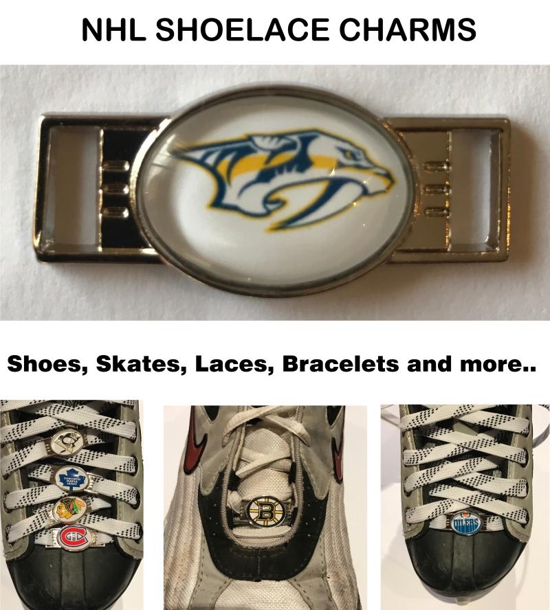 Nashville Predators NHL Shoelace Charms for Skates, Shoes, Bracelets etc. Image 1