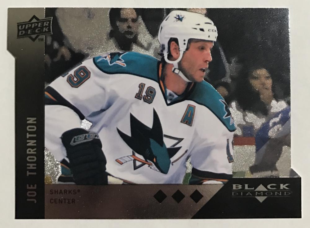 2009 Black Diamond Horizontal Perimeter Die-Cut #BD6 Joe Thornton NM-MT 02743 Image 1