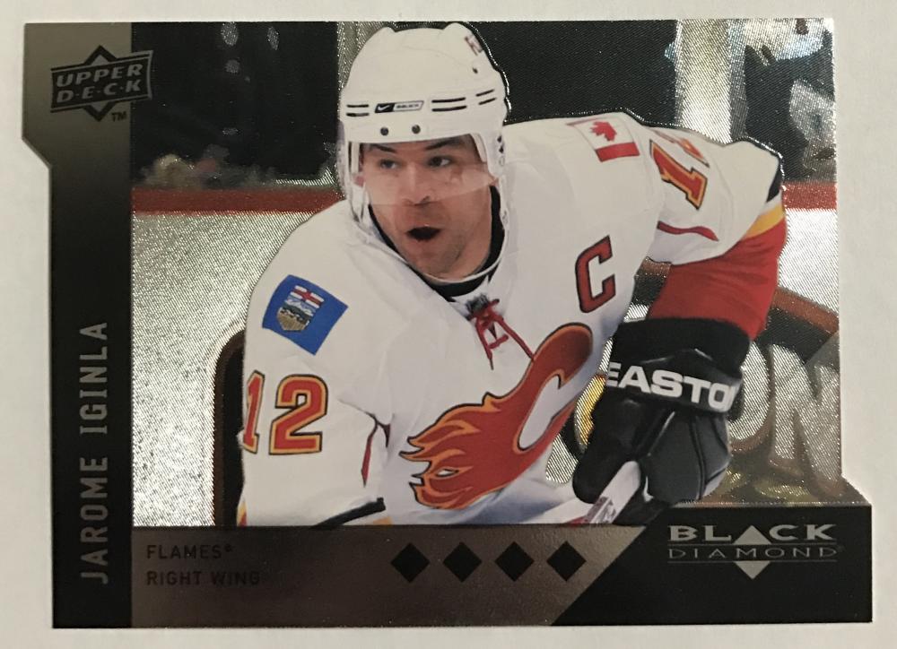2009 Black Diamond Horizontal Perimeter Die-Cut #BD13 Jarome Iginla NM-MT 02750 Image 1