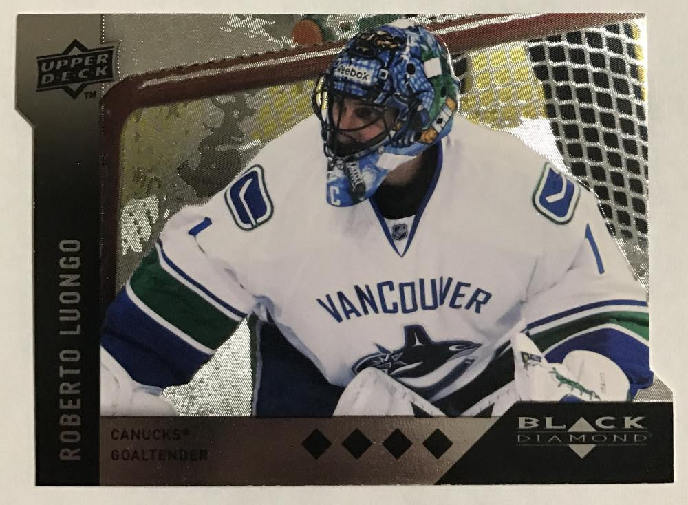 2009 Black Diamond Horizontal Perimeter Die-Cut #BD15 Roberto Luongo NM-MT 02752