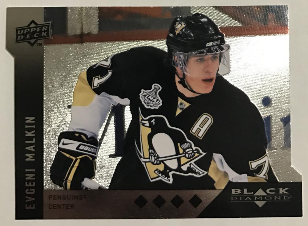 2009 Black Diamond Horizontal Perimeter Die-Cut #BD18 Evgeni Malkin NM-MT 02755 Image 1