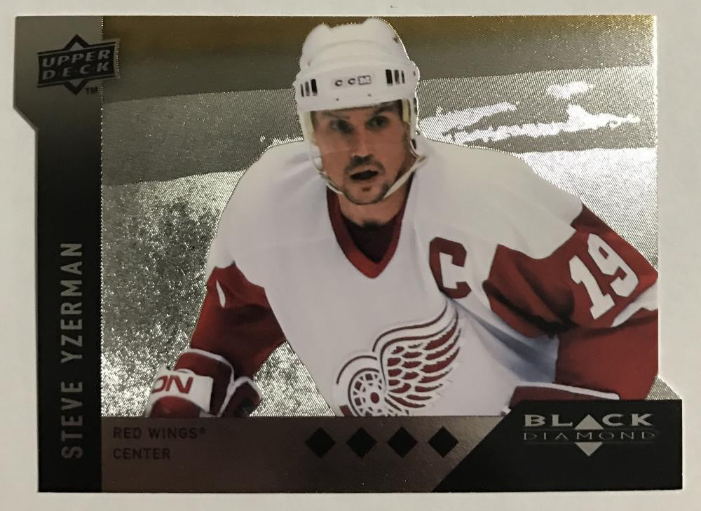 2009 Black Diamond Horizontal Perimeter Die-Cut #BD22 Steve Yzerman NM-MT 02759