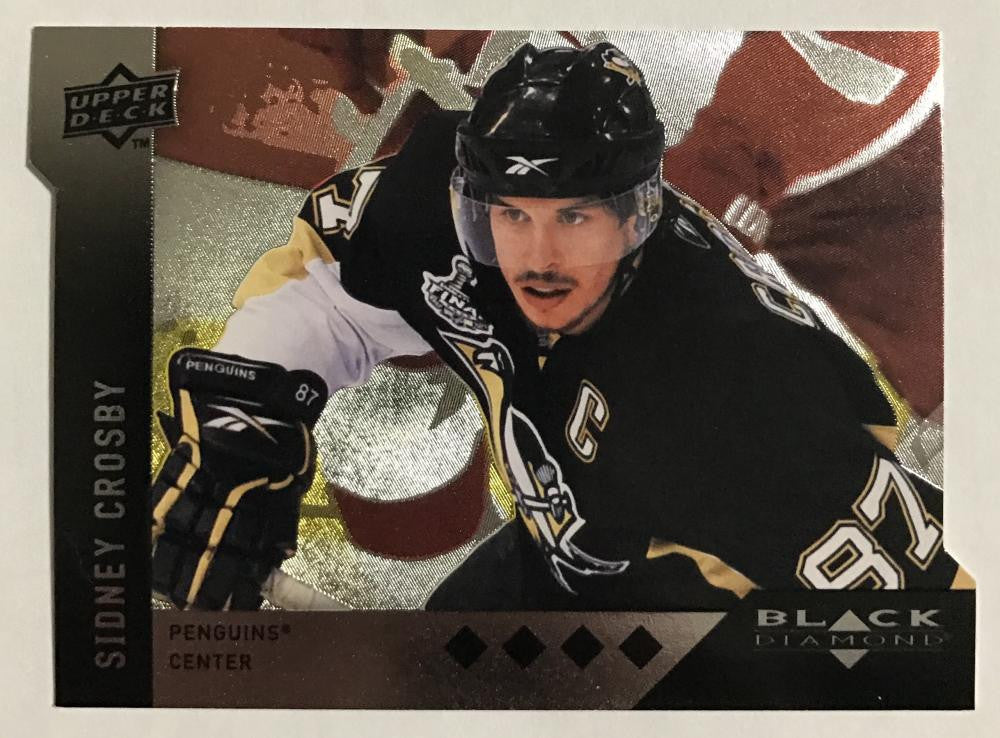 2009 Black Diamond Horizontal Perimeter Die-Cut #BD23 Sidney Crosby NM-MT 02760