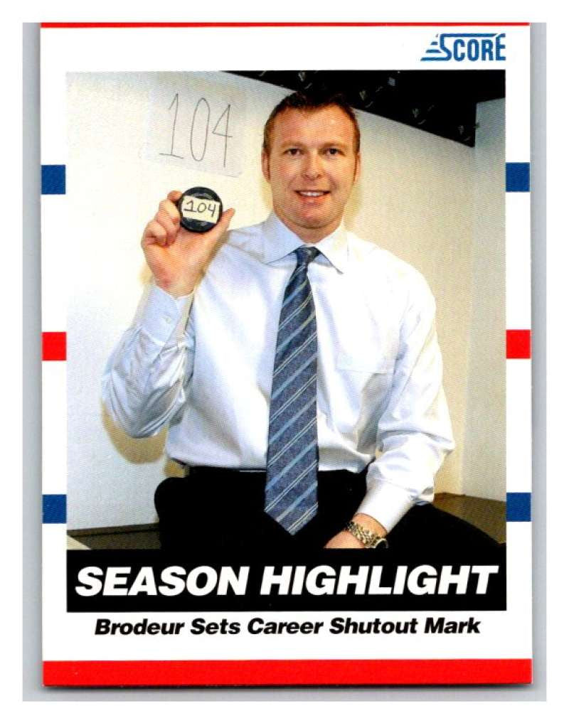 (HCW) 2010-11 Score Glossy #11 Martin Brodeur NJ Devils Mint