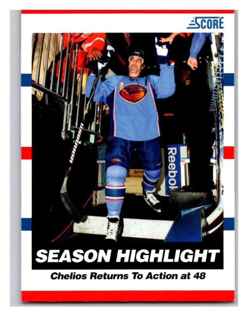 (HCW) 2010-11 Score Glossy #17 Chris Chelios Thrashers Mint