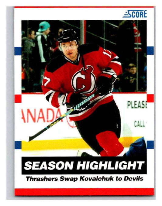 (HCW) 2010-11 Score Glossy #19 Ilya Kovalchuk NJ Devils Mint