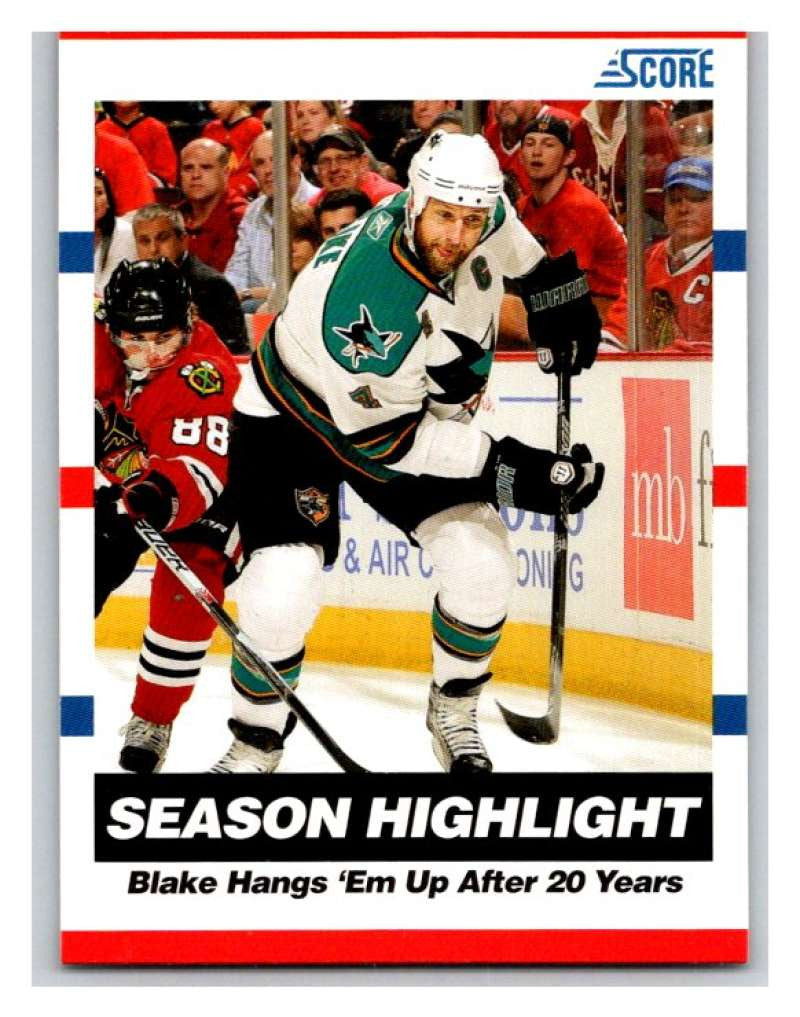 (HCW) 2010-11 Score Glossy #34 Rob Blake Sharks Mint