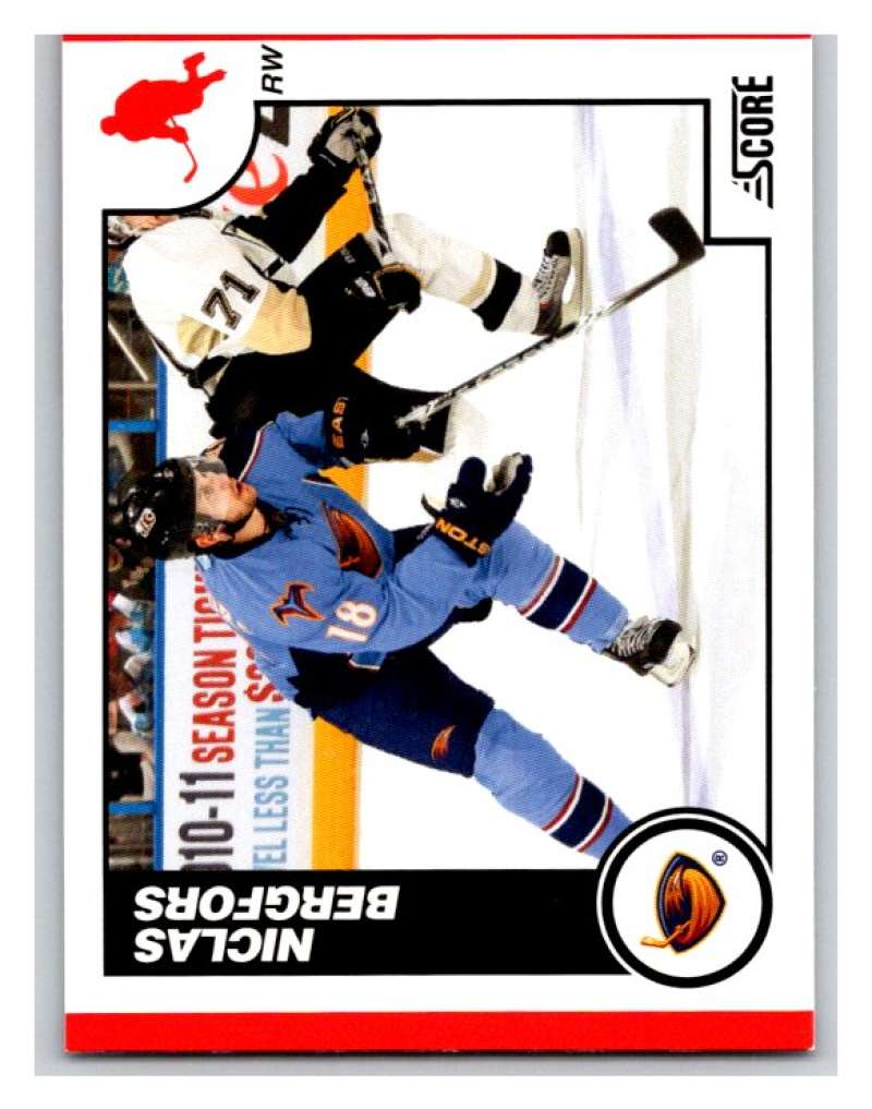 (HCW) 2010-11 Score Glossy #56 Niclas Bergfors Thrashers Mint Image 1