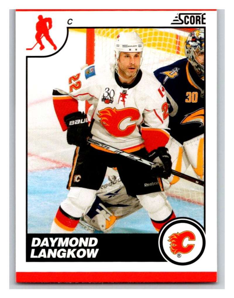 (HCW) 2010-11 Score Glossy #97 Daymond Langkow Flames Mint Image 1