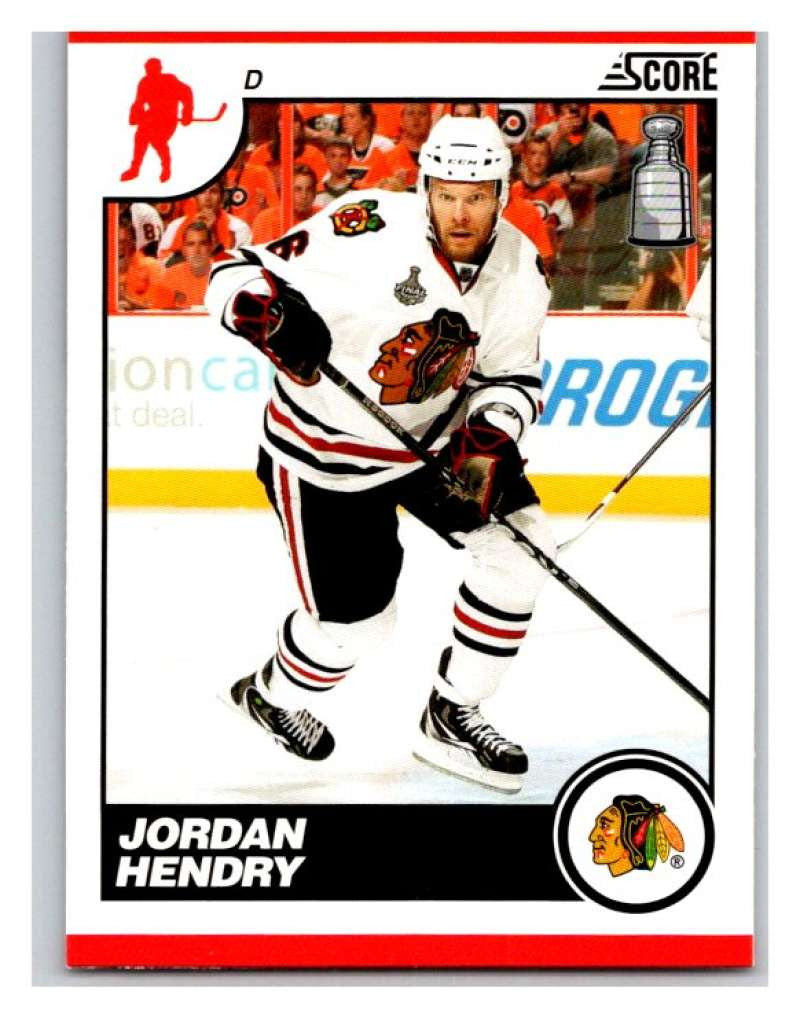 (HCW) 2010-11 Score Glossy #137 Jordan Hendry Blackhawks Mint