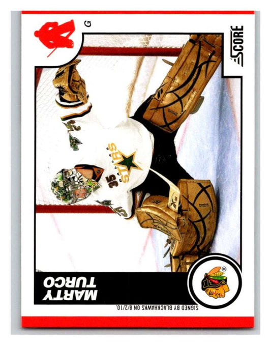 (HCW) 2010-11 Score Glossy #140 Marty Turco Blackhawks Mint Image 1