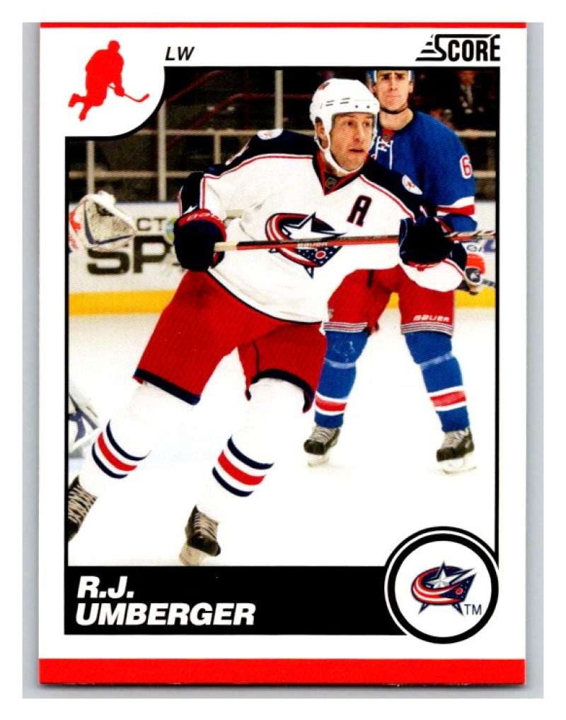 (HCW) 2010-11 Score Glossy #158 R.J. Umberger Blue Jackets Mint Image 1