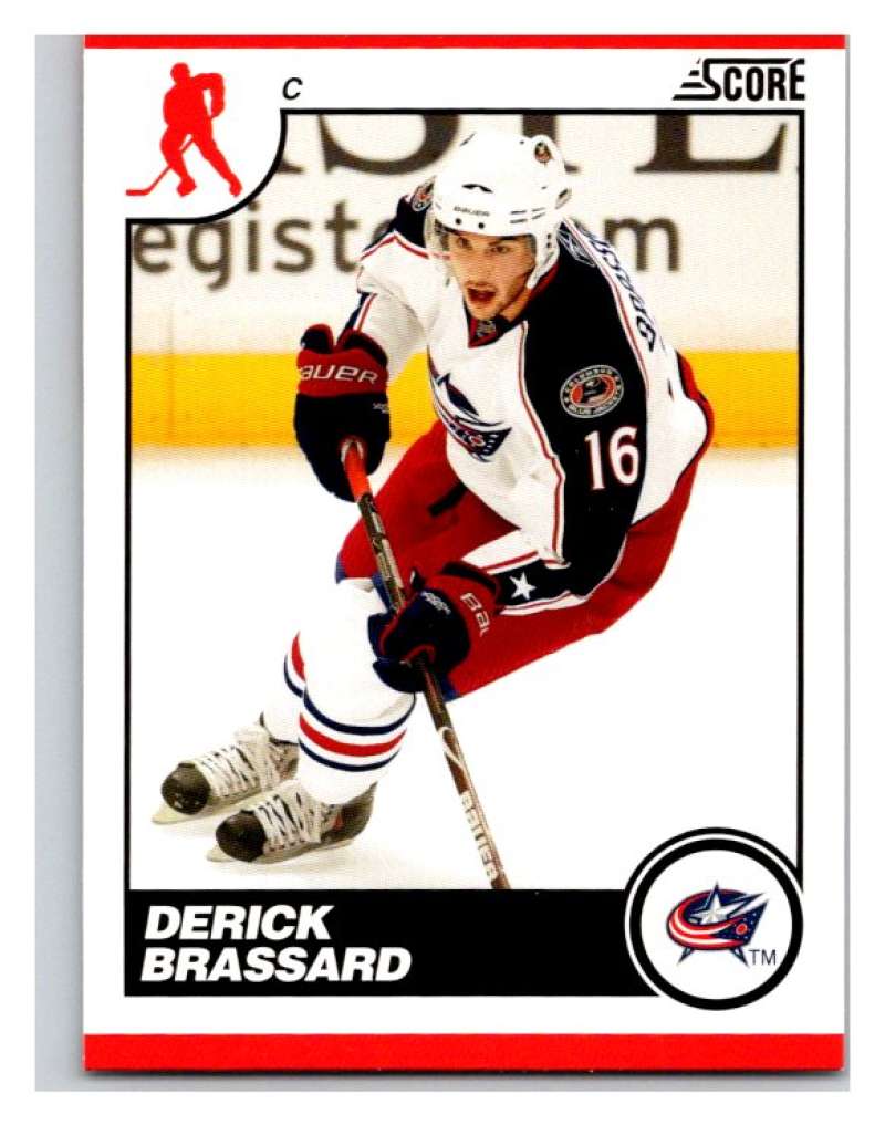 (HCW) 2010-11 Score Glossy #163 Derick Brassard Blue Jackets Mint Image 1