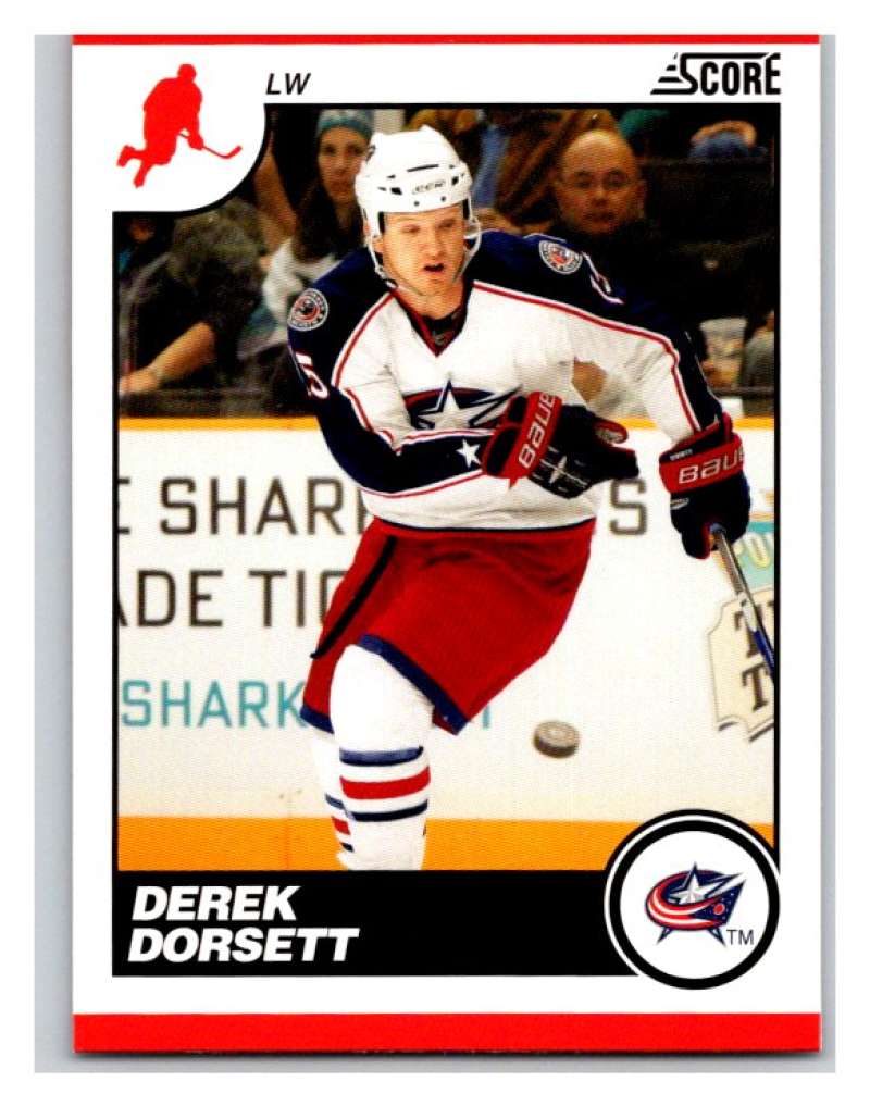 (HCW) 2010-11 Score Glossy #164 Derek Dorsett Blue Jackets Mint Image 1