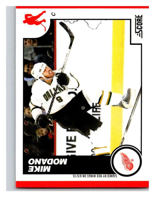(HCW) 2010-11 Score Glossy #195 Mike Modano Red Wings Mint Image 1