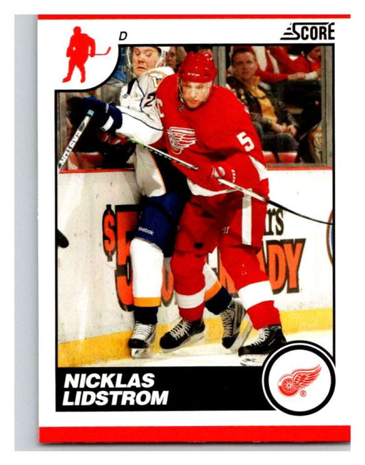 (HCW) 2010-11 Score Glossy #196 Nicklas Lidstrom Red Wings Mint Image 1