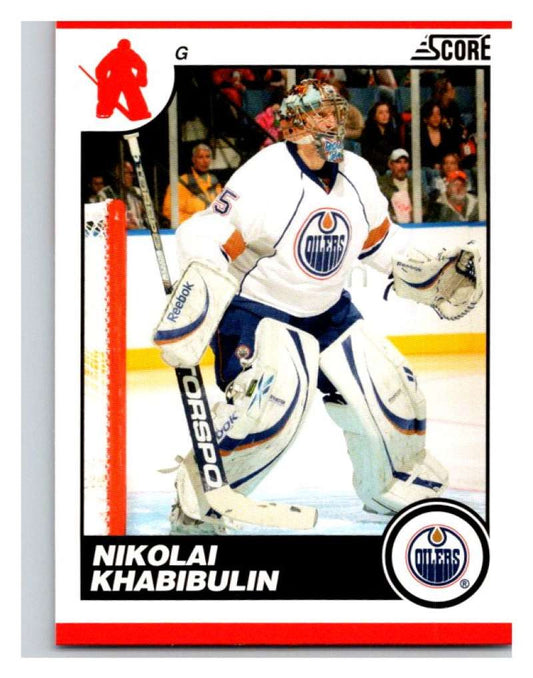 (HCW) 2010-11 Score Glossy #214 Nikolai Khabibulin Oilers Mint