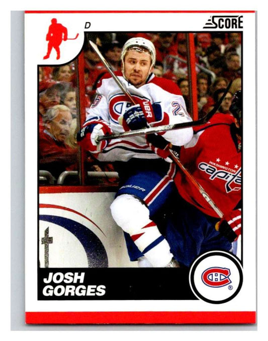 (HCW) 2010-11 Score Glossy #270 Josh Gorges Canadiens Mint Image 1