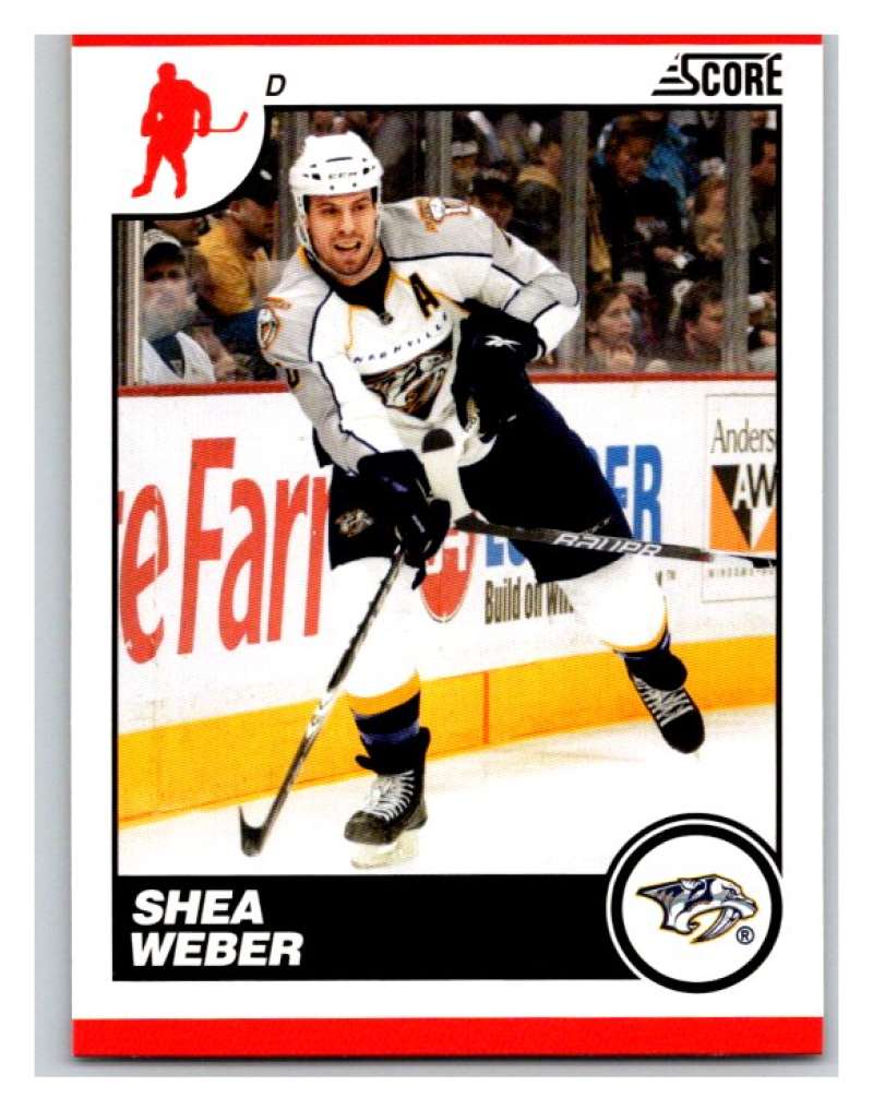 (HCW) 2010-11 Score Glossy #285 Shea Weber Predators Mint Image 1