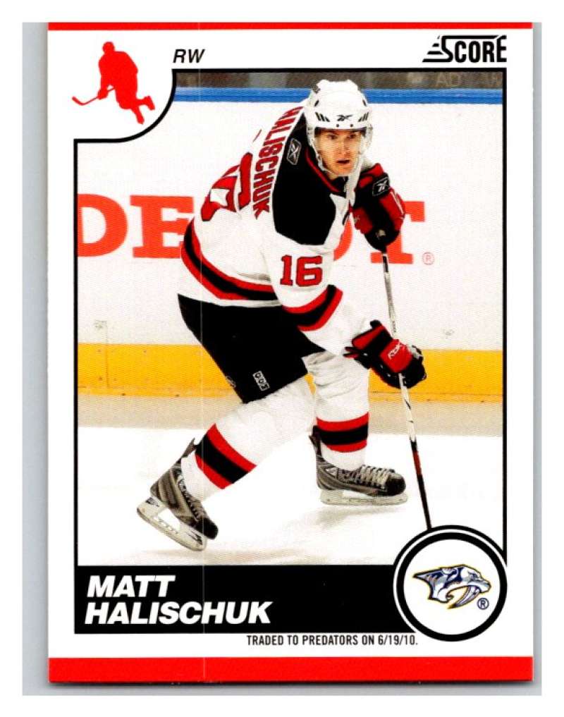 (HCW) 2010-11 Score Glossy #290 Matt Halischuk Predators Mint Image 1