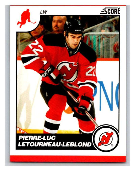 (HCW) 2010-11 Score Glossy #298 Pierre-Luc Letourneau-Leblond NJ Devils Mint