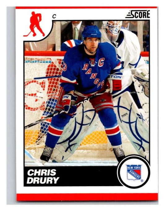 (HCW) 2010-11 Score Glossy #323 Chris Drury NY Rangers Mint