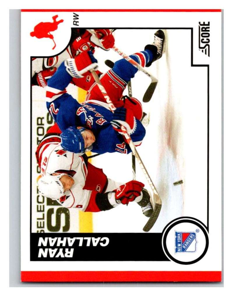 (HCW) 2010-11 Score Glossy #324 Ryan Callahan NY Rangers Mint Image 1