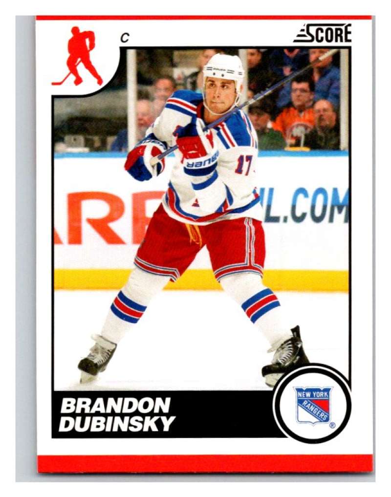 (HCW) 2010-11 Score Glossy #326 Brandon Dubinsky NY Rangers Mint Image 1