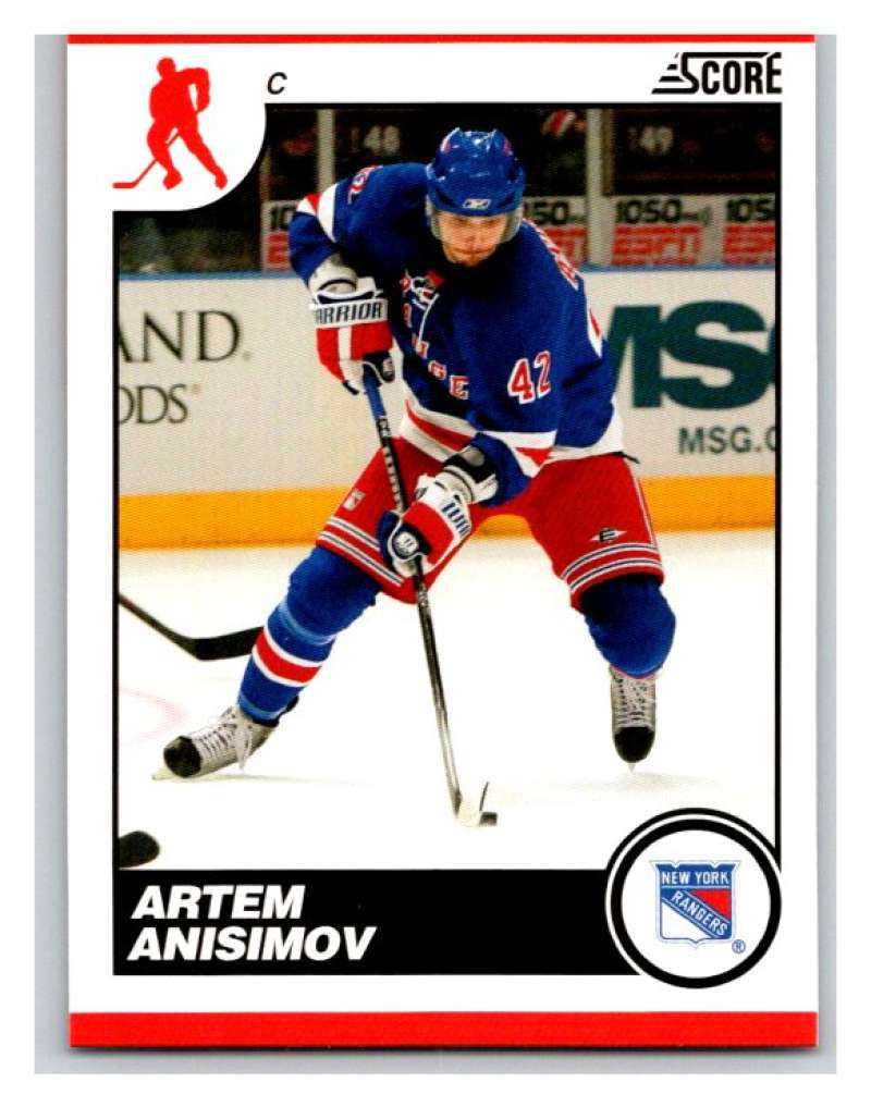 (HCW) 2010-11 Score Glossy #327 Artem Anisimov NY Rangers Mint Image 1