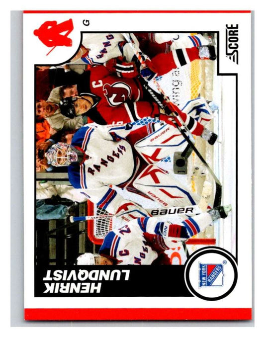 (HCW) 2010-11 Score Glossy #335 Henrik Lundqvist NY Rangers Mint