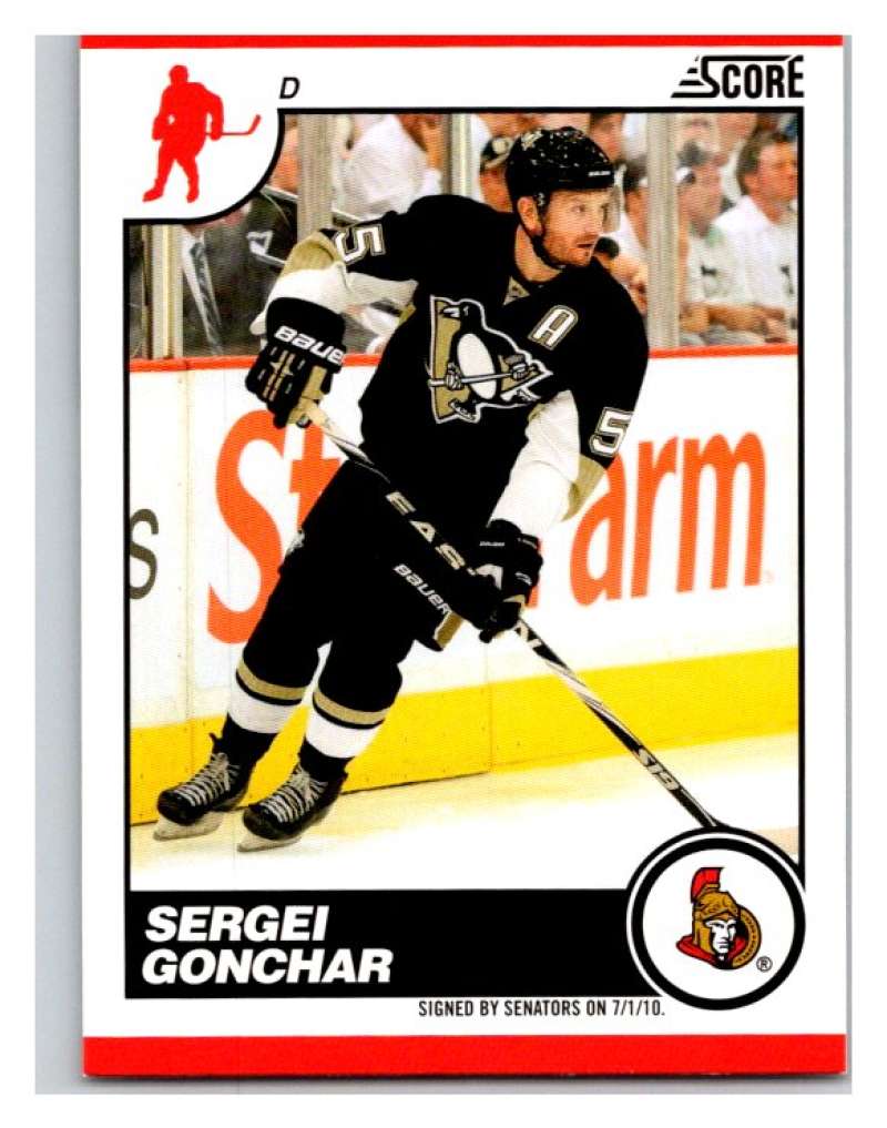 (HCW) 2010-11 Score Glossy #345 Sergei Gonchar Senators Mint Image 1