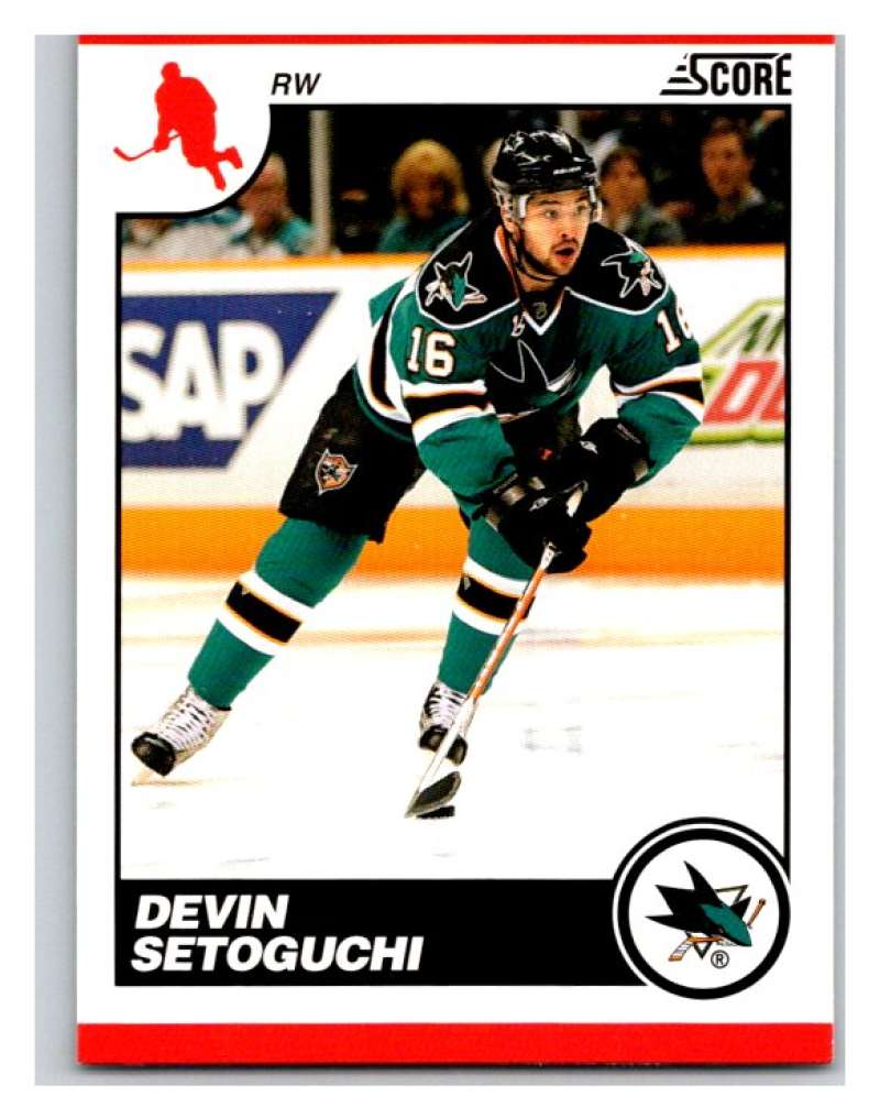 (HCW) 2010-11 Score Glossy #401 Devin Setoguchi Sharks Mint Image 1
