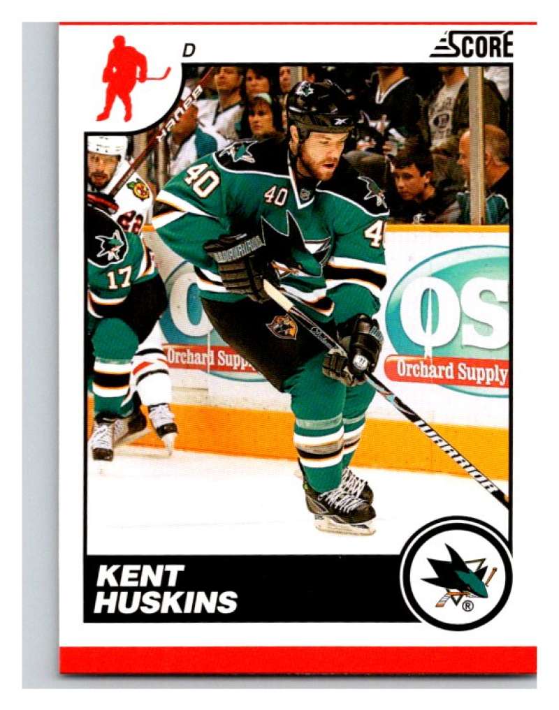 (HCW) 2010-11 Score Glossy #407 Kent Huskins Sharks Mint Image 1
