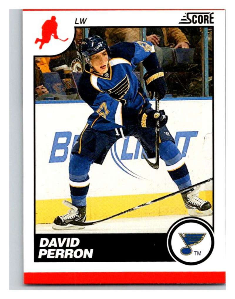 (HCW) 2010-11 Score Glossy #418 David Perron Blues Mint