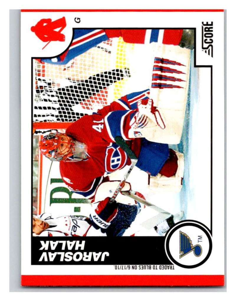 (HCW) 2010-11 Score Glossy #424 Jaroslav Halak Blues Mint