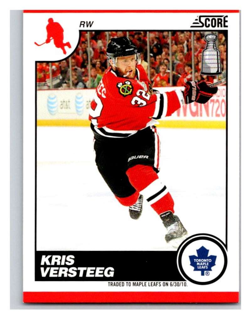 (HCW) 2010-11 Score Glossy #445 Kris Versteeg Maple Leafs Mint Image 1