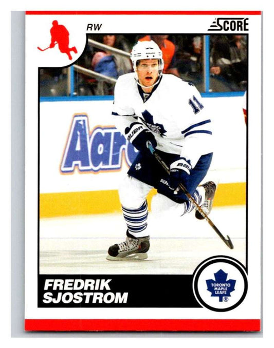 (HCW) 2010-11 Score Glossy #447 Fredrik Sjostrom Maple Leafs Mint