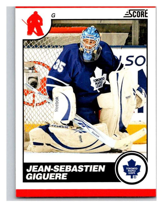 (HCW) 2010-11 Score Glossy #455 Jean-Sebastien Giguere Maple Leafs Mint