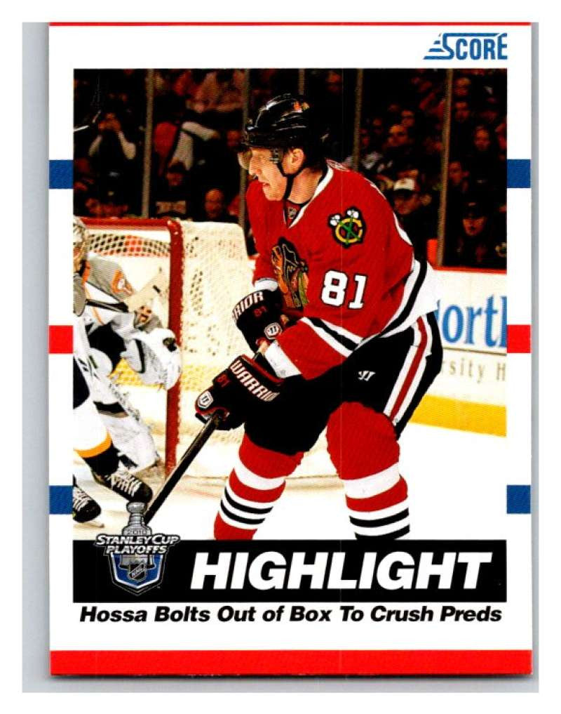 (HCW) 2010-11 Score Glossy #491 Marian Hossa Blackhawks Mint