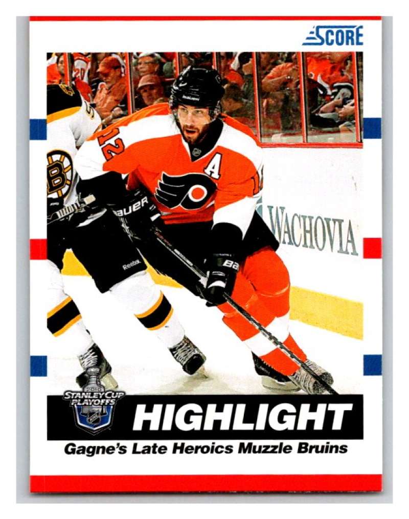 (HCW) 2010-11 Score Glossy #495 Simon Gagne Flyers Mint Image 1