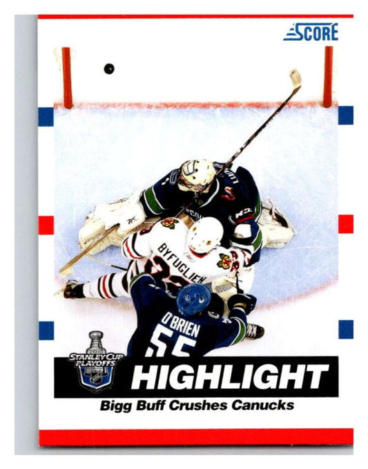 (HCW) 2010-11 Score Glossy #497 Dustin Byfuglien Blackhawks Mint