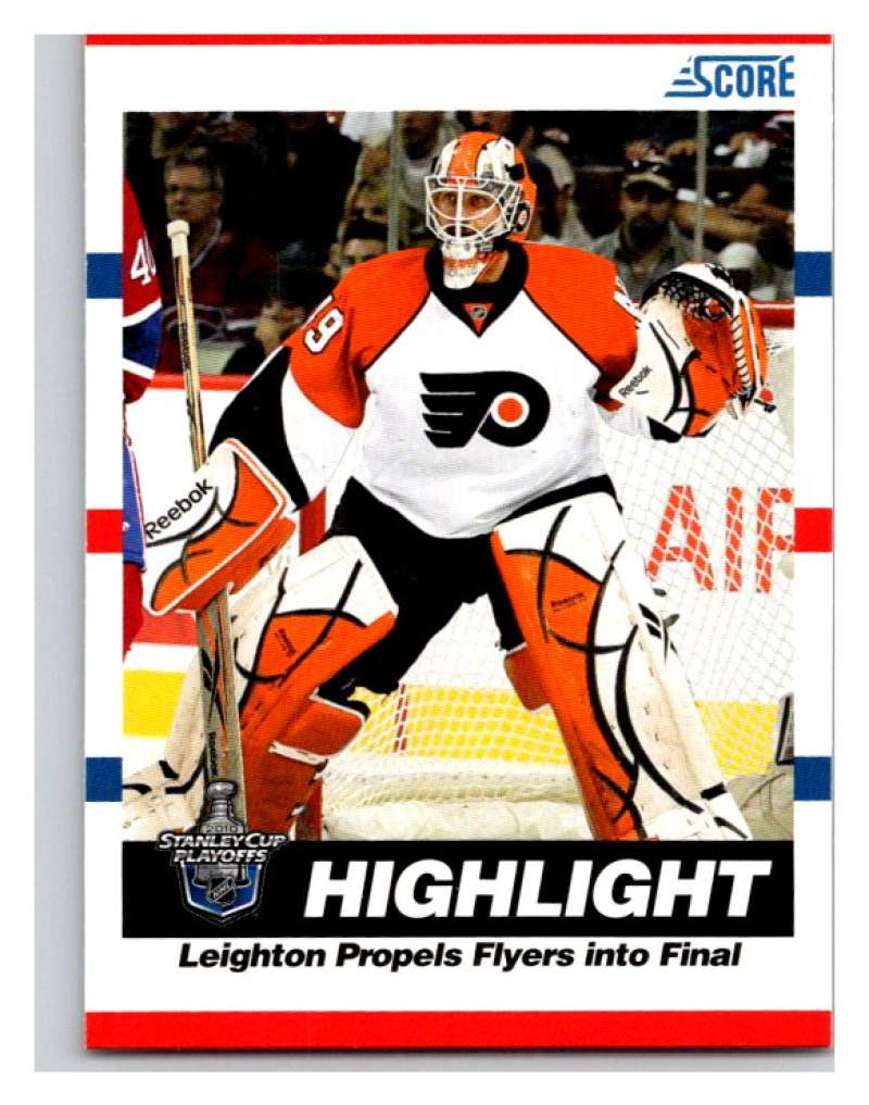 (HCW) 2010-11 Score Glossy #498 Michael Leighton Flyers Mint Image 1