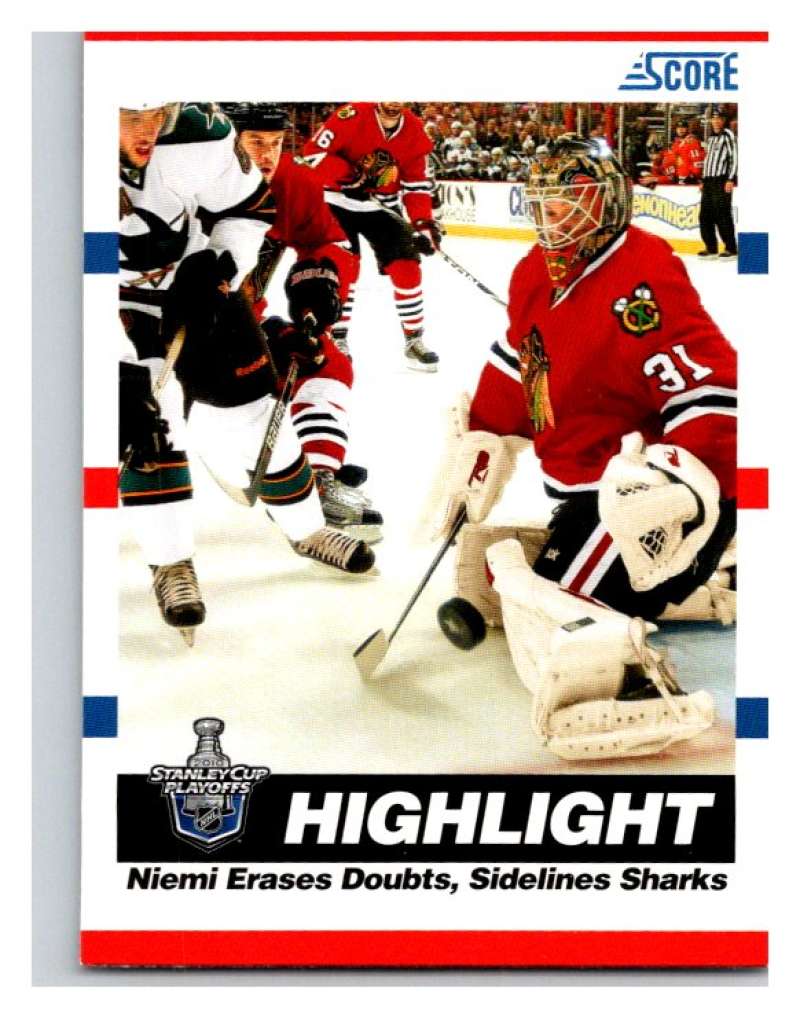 (HCW) 2010-11 Score Glossy #499 Antti Niemi Blackhawks Mint Image 1