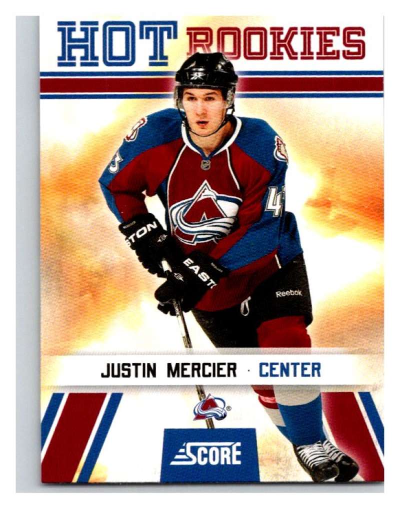 2010-11 Score Glossy #508 Justin Mercier Avalanche Mint Image 1