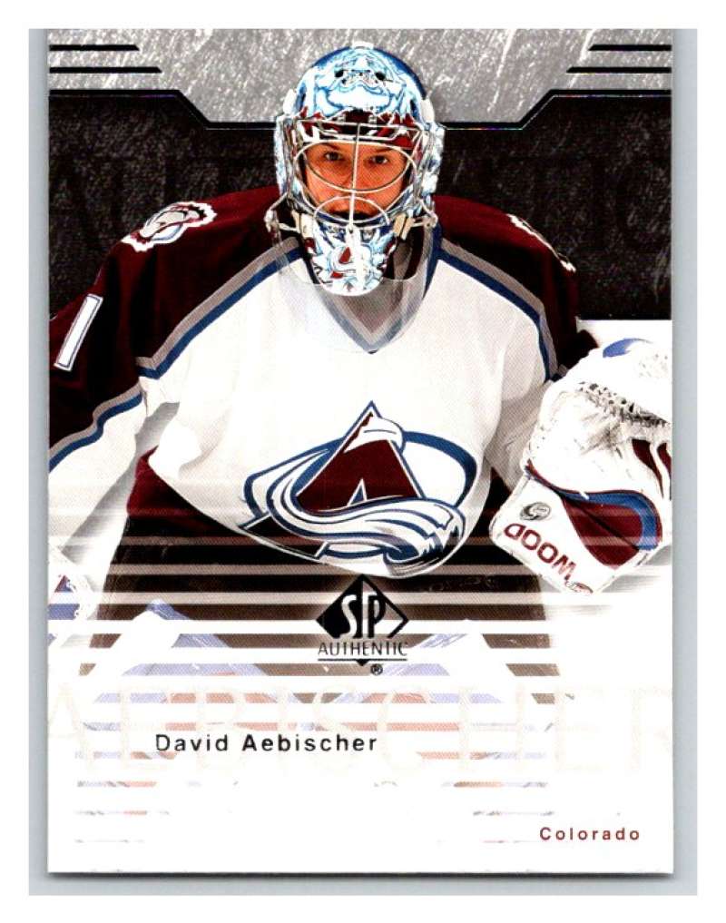 2003-04 SP Authentic #19 David Aebischer Mint Image 1