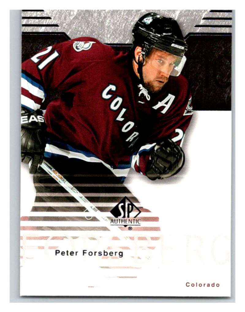 2003-04 SP Authentic #22 Peter Forsberg Mint Image 1