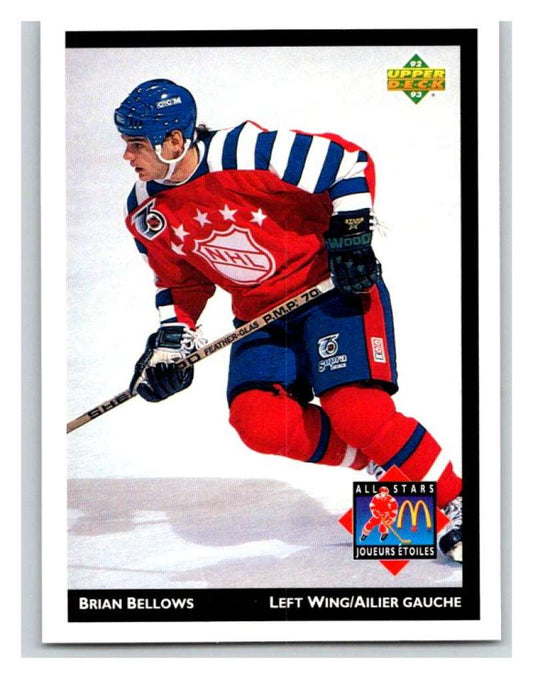 (HCW) 1992-93 McDonald's Upper Deck #2 Brian Bellows Mint NHL Image 1